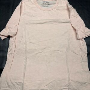 Express Blush Pink Crew Neck Tee